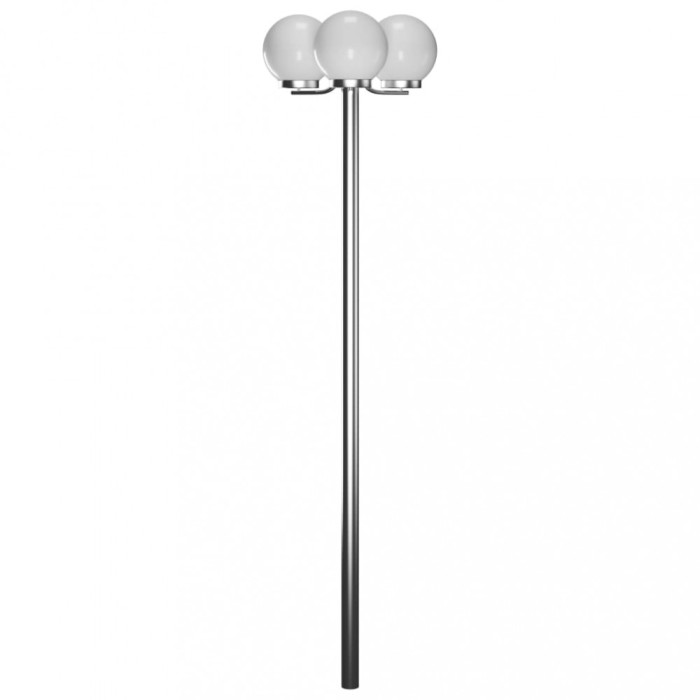 Lampă de grădină cu st&acirc;lp, 3 lămpi, 220 cm