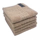 Set 3x Prosop de baie 70x130cm Model Asia Greek 480gr/mp 42584ET Crem JGR Bumbac