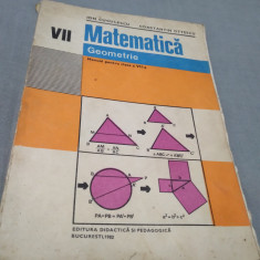 MANUAL MATEMATICA GEOMETRIE CLASA VII IOIN CUCULESCU 1982