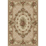 Covor Model Lotos 1529-110, Marime 50 x 80 cm, Bej, Inaltime Fir 8 mm, Antialergic, Polipropilena, Living, Dormitor, Sufragerie, Birou