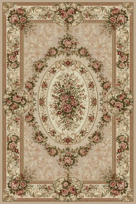 Covor Model Lotos 1529-110, Marime 50 x 80 cm, Bej, Inaltime Fir 8 mm, Antialergic, Polipropilena, Living, Dormitor, Sufragerie, Birou foto
