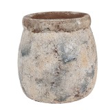 Cumpara ieftin Ghiveci flori teracota bej verde 14x14 cm