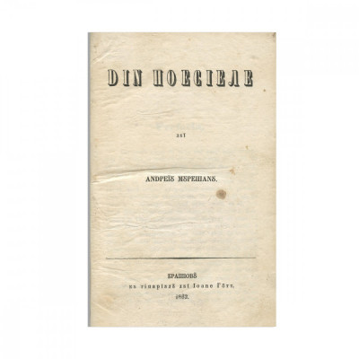 Din poeziile lui Andrei Mureșanu, 1862 - Piesă rară foto