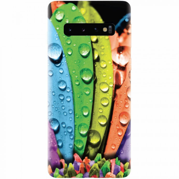 Husa silicon pentru Samsung Galaxy S10, Colorful Daisy Petals