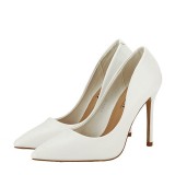 Pantofi albi eleganti H1011 03, 39, 40, Alb