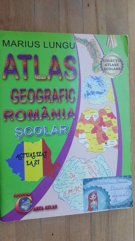Atlas geografic Romania scolar- Marius Lungu