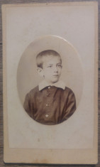 Portret de copil// CDV, cabinet bucurestean necunoscut foto