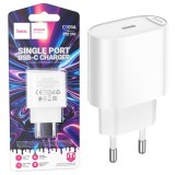 Incarcator Retea Hoco C109A, PD20W, USB-C, Fast Charge, Compact, Alb