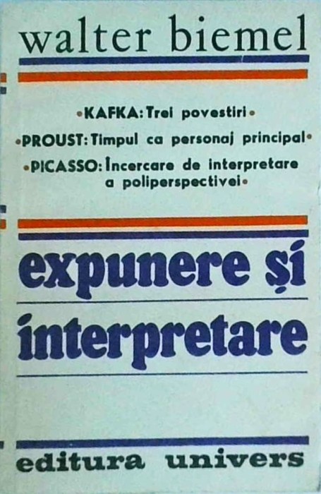 Walter Biemel - Expunere si interpretare