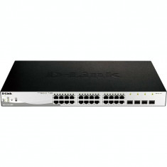 SWITCH PoE D-LINK Smart 24 porturi Gigabit (24 poE) + 4 porturi Combo SFP IEEE 802.3af/at carcasa metalica rackabil &amp;amp;quot;DGS-1210-28MP&amp;amp;quot;(include foto