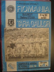 Program de meci Romania - Tara Galilor (20 mai 1992) foto