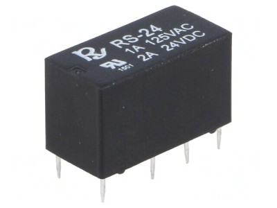 Releu Electromagnetic DPDT 24V 2A foto