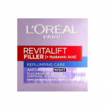 Crema Antirid de Noapte L&#039;Oreal Paris Revitalift Filler, 50 ml, Crema Hidratanta pentru Fata, Crema Antirid Loreal Paris Revitalift Filler, Crema Revi