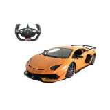 Masina cu telecomanda Rastar Lamborghini Aventador SVJ, 1:14, Portocaliu