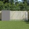 Cușcă de c&acirc;ine &amp; țarc gri deschis 214x457x181cm oțel galvanizat