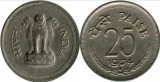 India 1974 - 25 paise, circulata