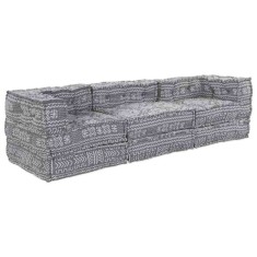 vidaXL Pernă 3 pcs Gri deschis 70 x 70 x 54 cm Poliester