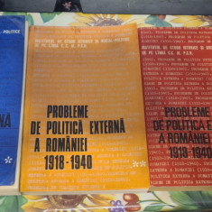 probleme de politica externa a romaniei 1918-1940 vol. I-III