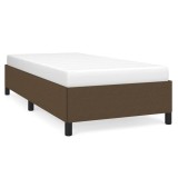 Cumpara ieftin Cadru de pat fara saltea, maro inchis, 80x200 cm, textil