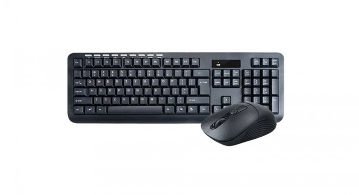 Kit mouse si tastatura fara fir Wireless de birou pentru computer sau laptop OMC
