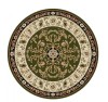 Covor Rotund Model Lotos 523-310, Marime 80 x 80 cm, Verde, Inaltime Fir 8 mm, Antialergic, Polipropilena, Living, Dormitor, Sufragerie, Birou