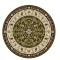 Covor Rotund Model Lotos 523-310, Marime 80 x 80 cm, Verde, Inaltime Fir 8 mm, Antialergic, Polipropilena, Living, Dormitor, Sufragerie, Birou