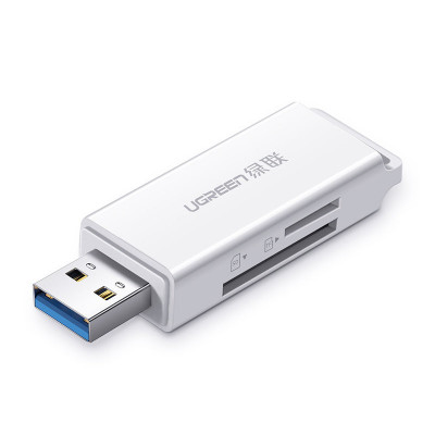 Cititor De Carduri TF/SD Portabil Ugreen Pentru USB 3.0 Alb (CM104) 40753-UGREEN foto