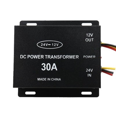 Convertor auto tensiune de la 24V la 12V, putere 30A foto