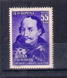 ROMANIA 1956 - 500 ANI DE LA MOARTEA LUI IANCU DE HUNEDOARA, MNH-LP 419