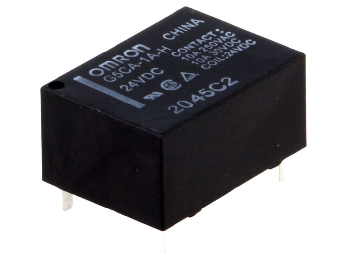 Releu electromagnetic 24VDC, 10A, PCB