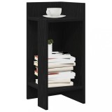 vidaXL Mese laterale 2 buc cu raft negru 25,5x27x60 cm 858545