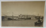 VASE IN PORTUL BRAILA , FOTOGRAFIE FORMAT CARTE POSTALA , INTERBELICA