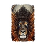 Sticker decorativ, Leu, Negru, 85 cm, 6656ST