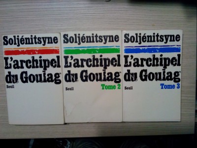 L`ARCHIPEL DU GOULAG 1918-1956 * 3 Vol, - Alexandre Soljenitsyne - 1974 foto