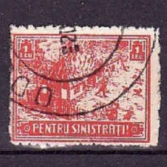 Romania 1930 - PENTRU SINISTRATI, TIMBRU FISCAL STAMPILAT, N13