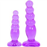 Dopuri anale - Doc Johnson Jeleuri Cristaline Set pentru Antrenament Anal - Violet