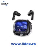 Casti Wireless Buetooth Air Max 28 cu Touch Screen si Anularea Zgomotului Imbunatatita, Design modern, Bluetooth 5.4, In-ear, Autonomie 30 ore, Microf
