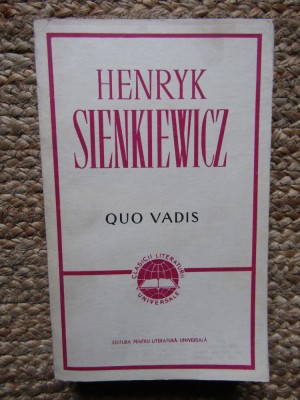 QUO VADIS-HENRYK SIENKIEWICZ foto