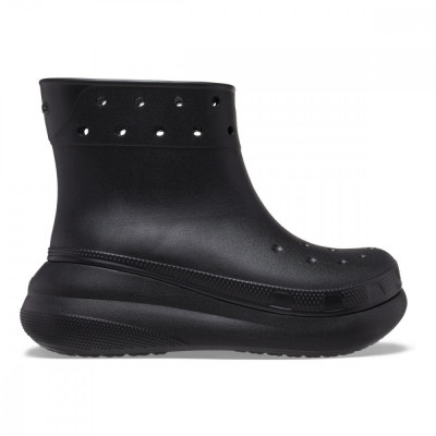 Cizme Crocs Classic Crush Rain Boot Negru - Black foto