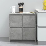 vidaXL Servantă, gri beton, 70x41x75 cm, lemn prelucrat