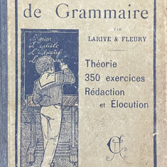 LA PREMIERE ANNEE de GRAMMAIRE par LARIVE et FLEURY, 1910