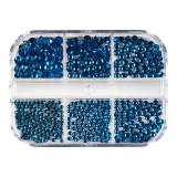 Strasuri Unghii LUXORISE Delirious Sapphire, 6 modele