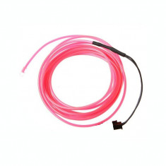 Kit 2 m fir electroluminescent cu invertor culoare rosu MultiMark GlobalProd