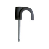 Clema cu cui pentru fixare cablu RN-6, negru (500 buc.) - CELO 46PLG SafetyGuard Surveillance