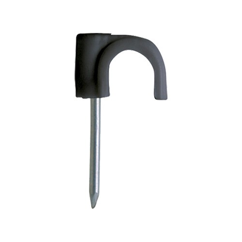 Clema cu cui pentru fixare cablu RN-6, negru (500 buc.) - CELO 46PLG SafetyGuard Surveillance