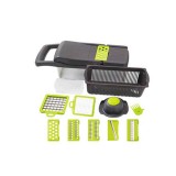 Cumpara ieftin Razatoare Multifunctionala Legume Fructe Edman cu 7 Lame Interschimbabile, Protectie, Separator Albus, Cos Clatire