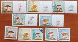 RUSIA(URSS)-"Ciuperci serie veche cu si fara vineta-"stampilat'' -Vezi-Scan