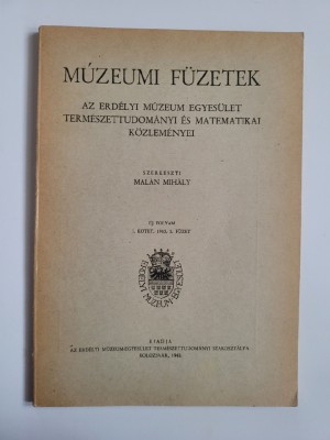 Rar Ardeal Anuar de științe naturale și matematică, Muzeul ​​Transilvaniei 1943 foto