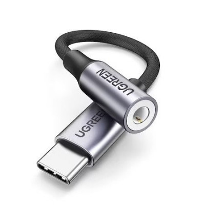 Adaptor pentru casti Ugreen AV161 50631, cu mini mufa de 3,5 mm la USB-C foto