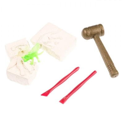 Set Excavare Fosile Dinozauri, Unelte Incluse, Avertismente 3+ Ani, Multicolor foto